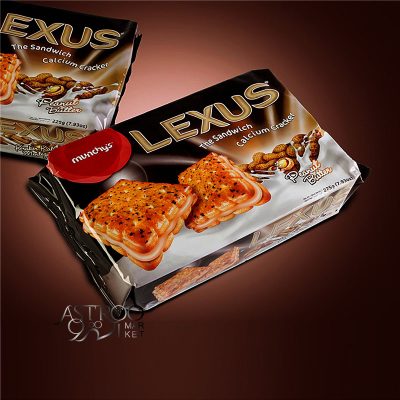 بیسکویت لکسوس 225 گرم 12 عددی کره بادام زمینی