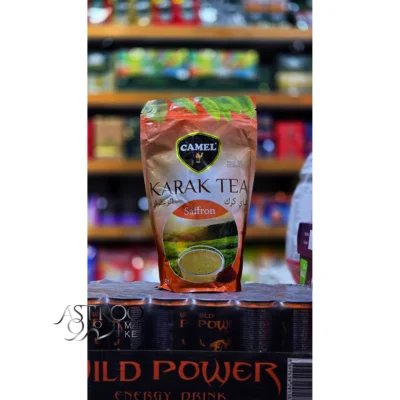 چای کرک کمل ۵۰۰ گرم با طعم زعفران - saffron karak camel 500g